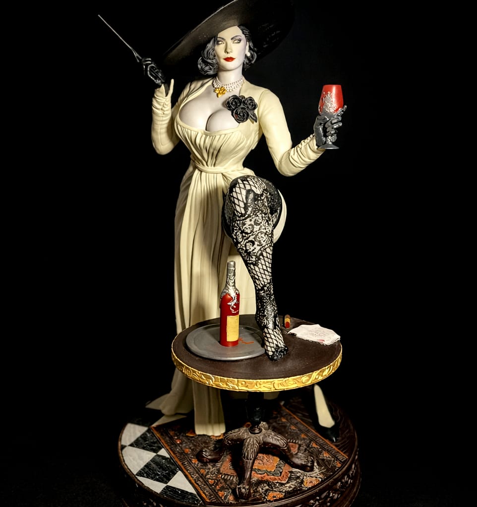 Lady Dimitrescu Figure – Gothic Elegance Display Model