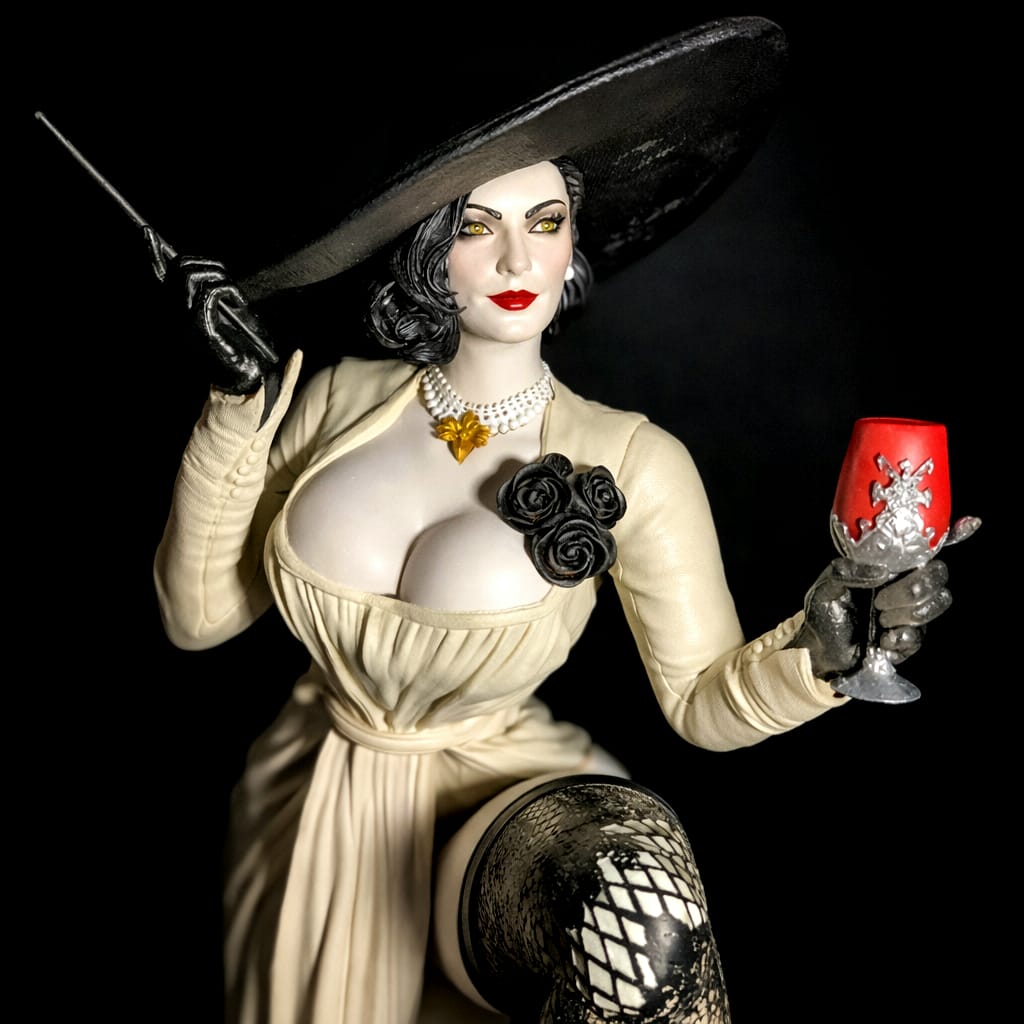 Lady Dimitrescu Figure – Gothic Elegance Display Model