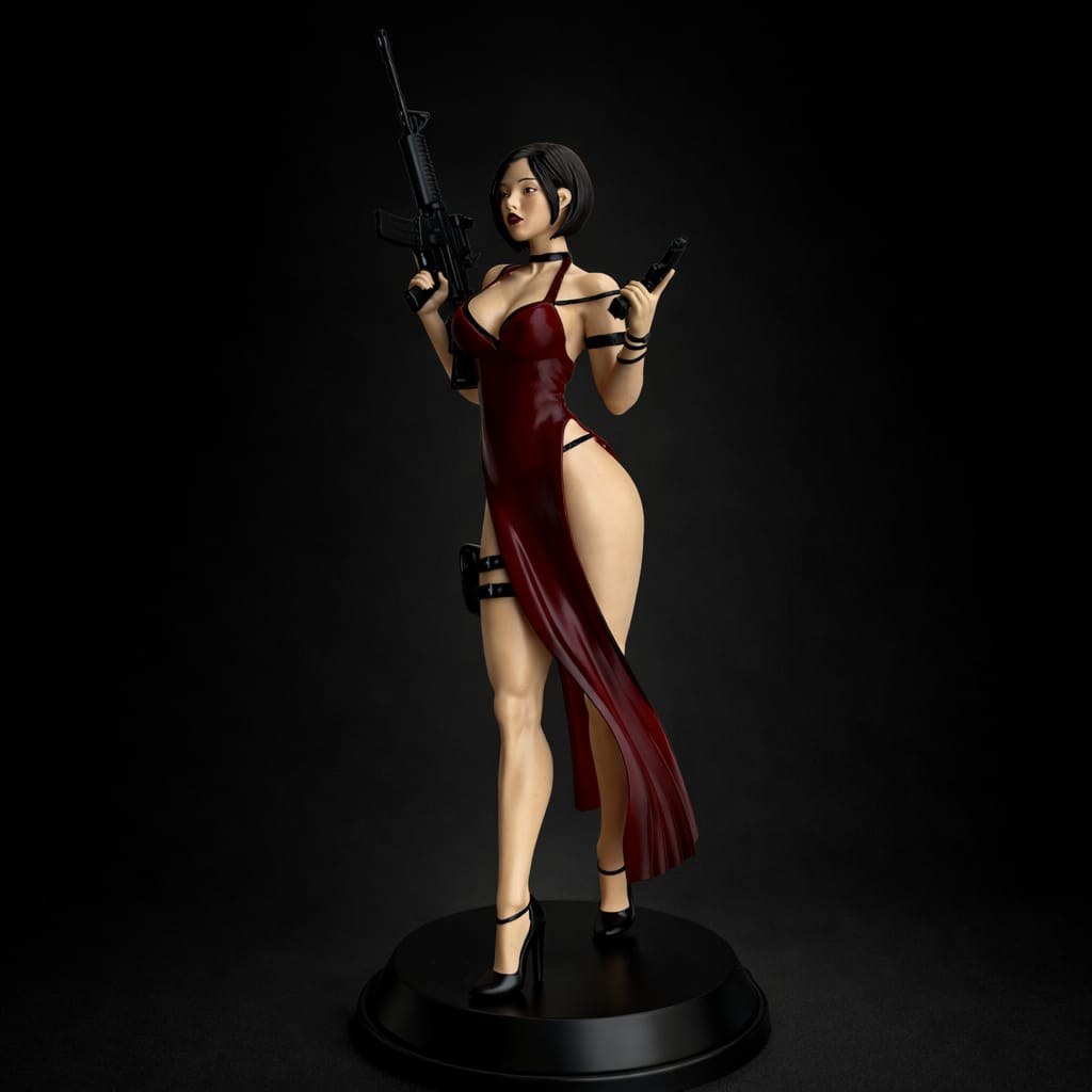 Ada Wong 3D Printed Collectible Figure – Tactical Spy Inspired Display Model
