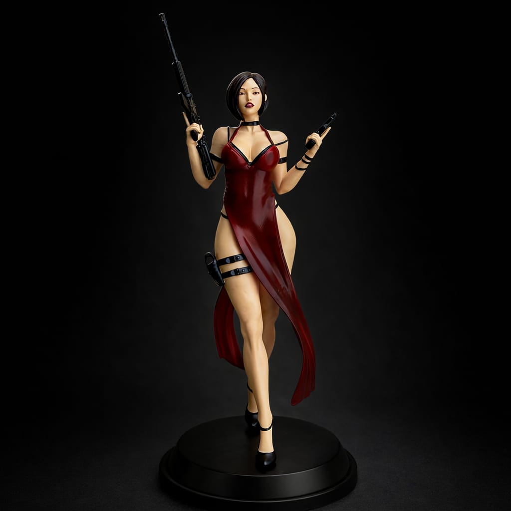 Ada Wong 3D Printed Collectible Figure – Tactical Spy Inspired Display Model