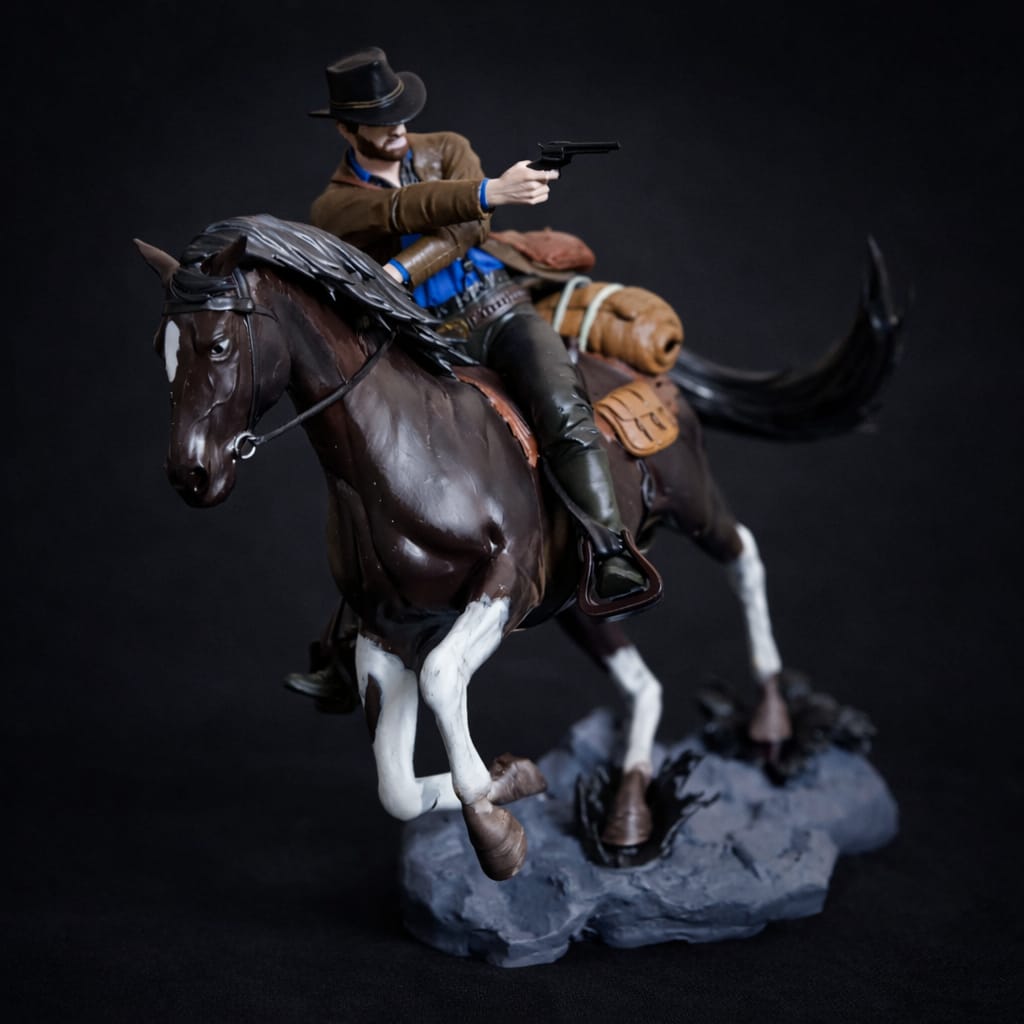 Arthur Morgan 3D Printed Collectible Figure – Western Gunslinger Inspired Display Model