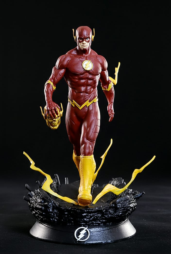 The Flash 3D Printed Collectible Figure – Speedster Hero Inspired Display Model