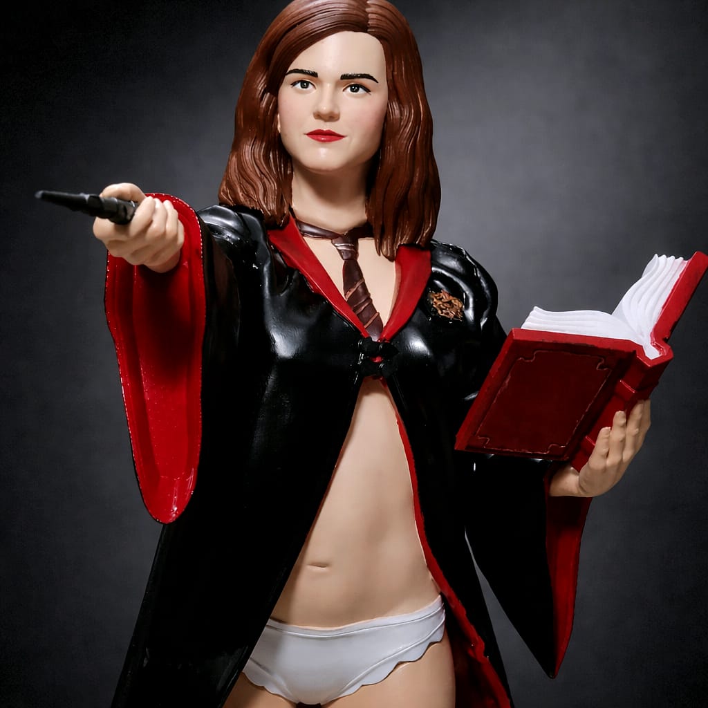Hermione Granger 3D Printed Collectible Figure – Wizarding World Inspired Display Model