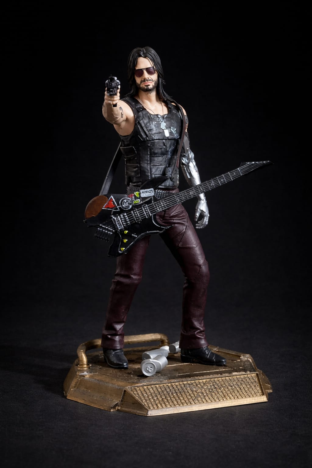 Johnny Silverhand 3D Printed Collectible Figure – Cyberpunk Inspired Display Model